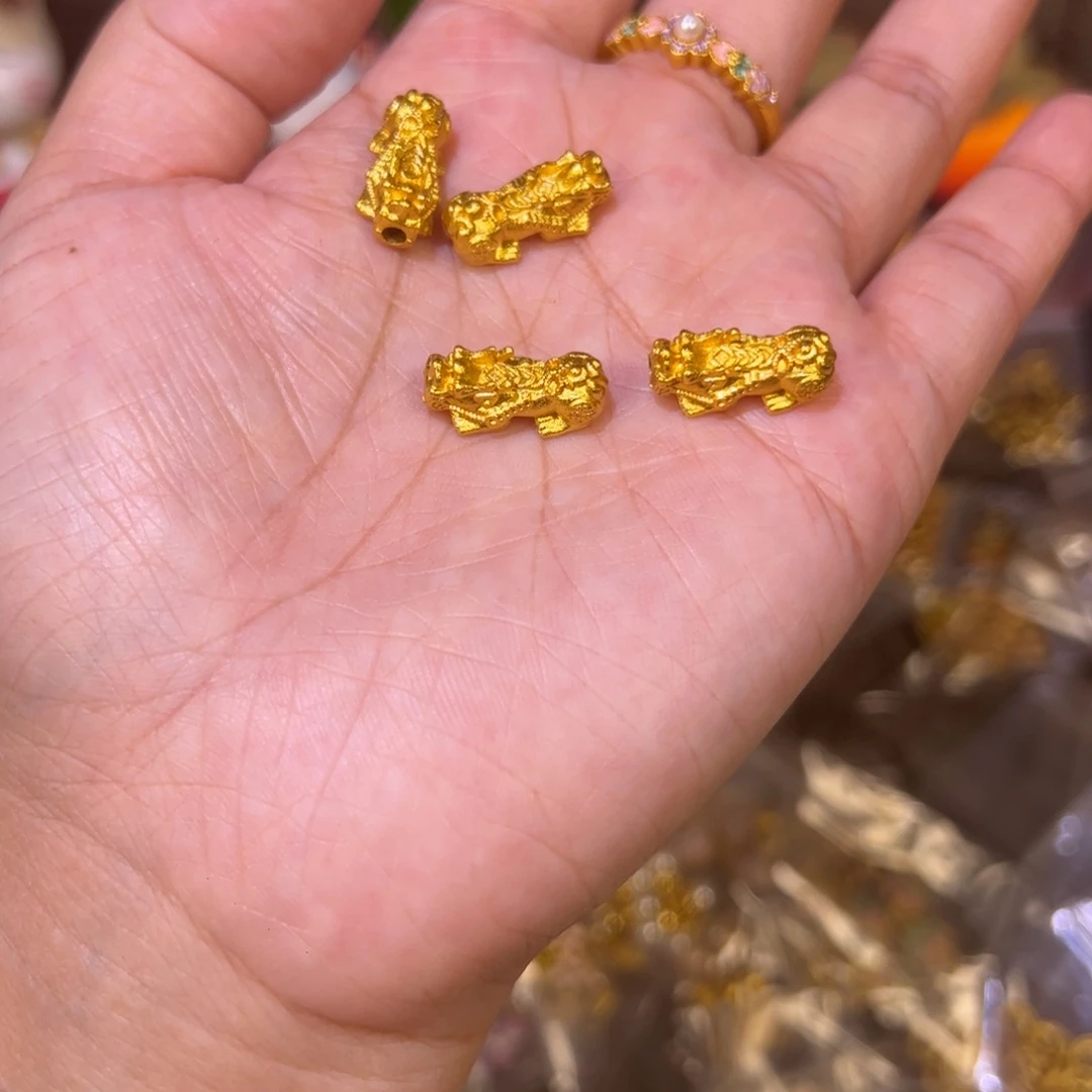 合金貔貅穿孔1个