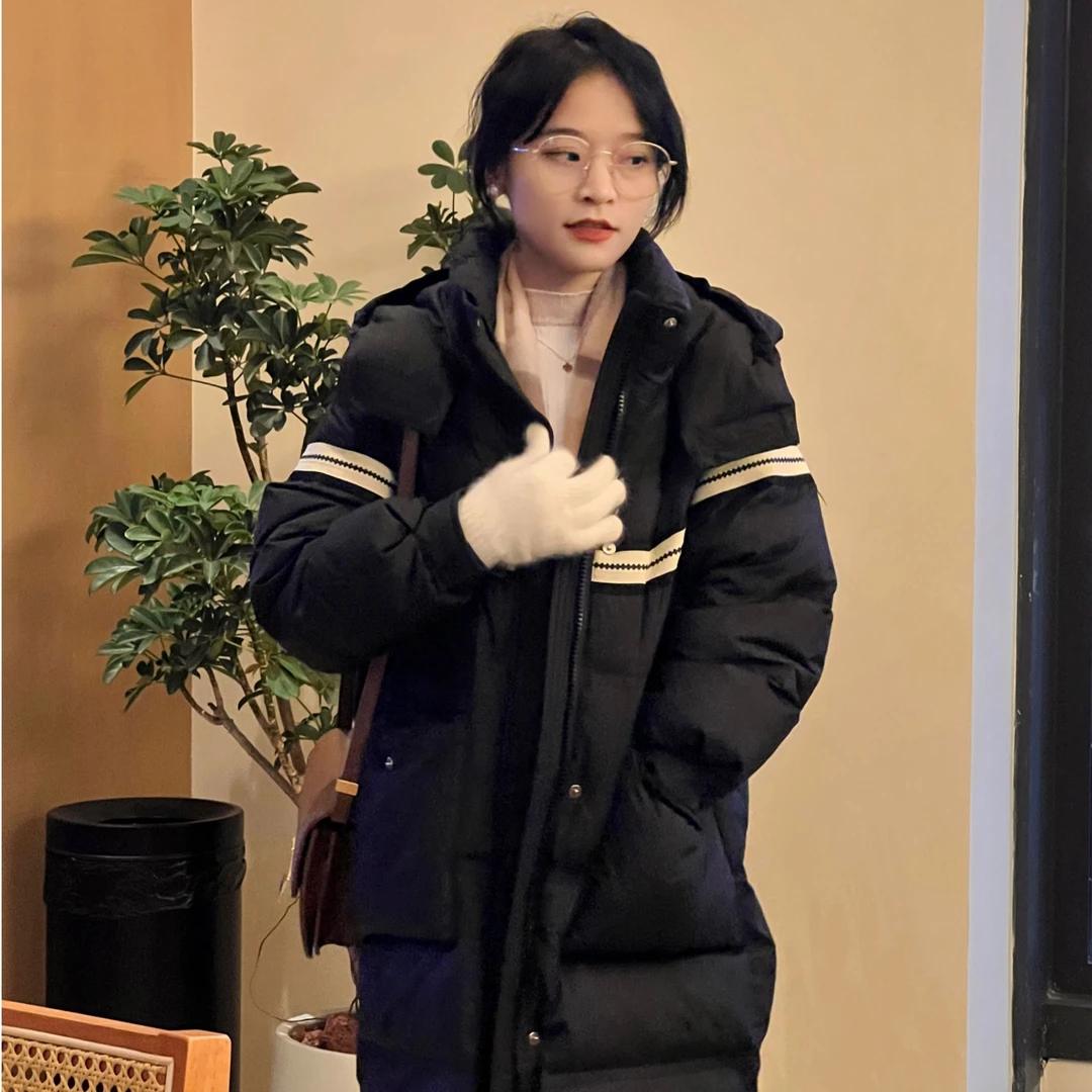 【运费补贴】小个子定制中长款休闲百搭通勤冬季90白鸭绒朵绒羽绒服
