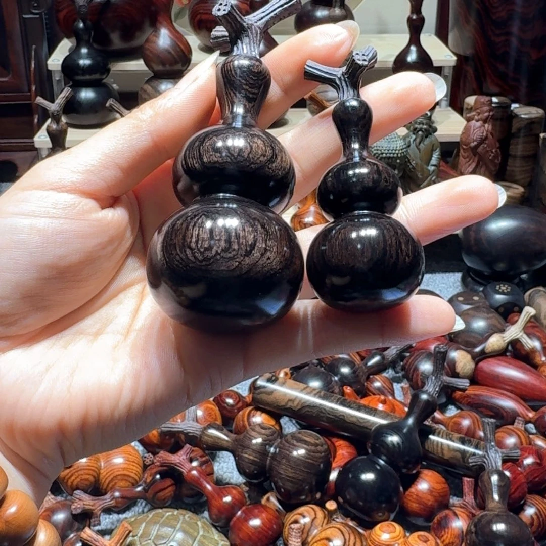 木闲*紫光檀葫芦葫芦葫芦