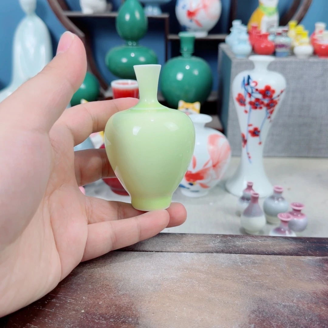陶瓷手工小花器摆件