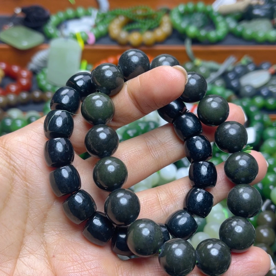 和田玉未镶嵌手链