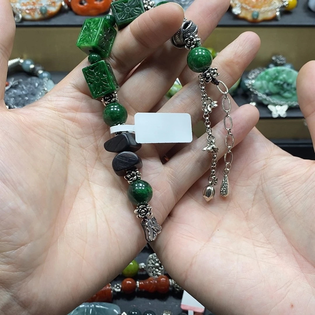 冰***淋翡翠未镶嵌手链手链