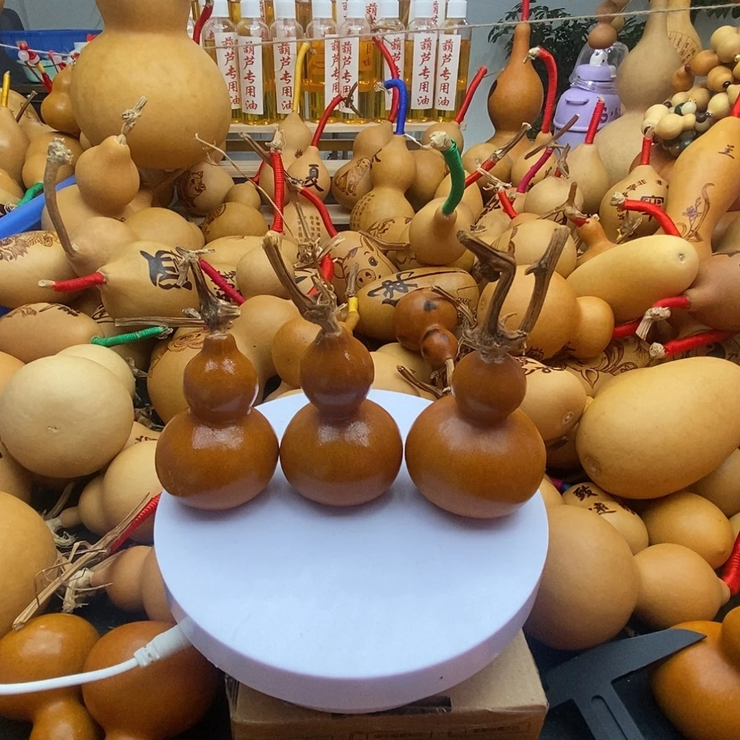 我***傻香榧木葫芦工艺品