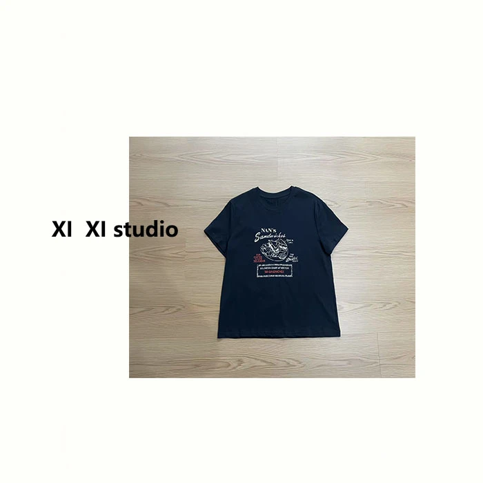 【汐汐女装】小个子定制洋气时尚百搭印花T恤 Z7079