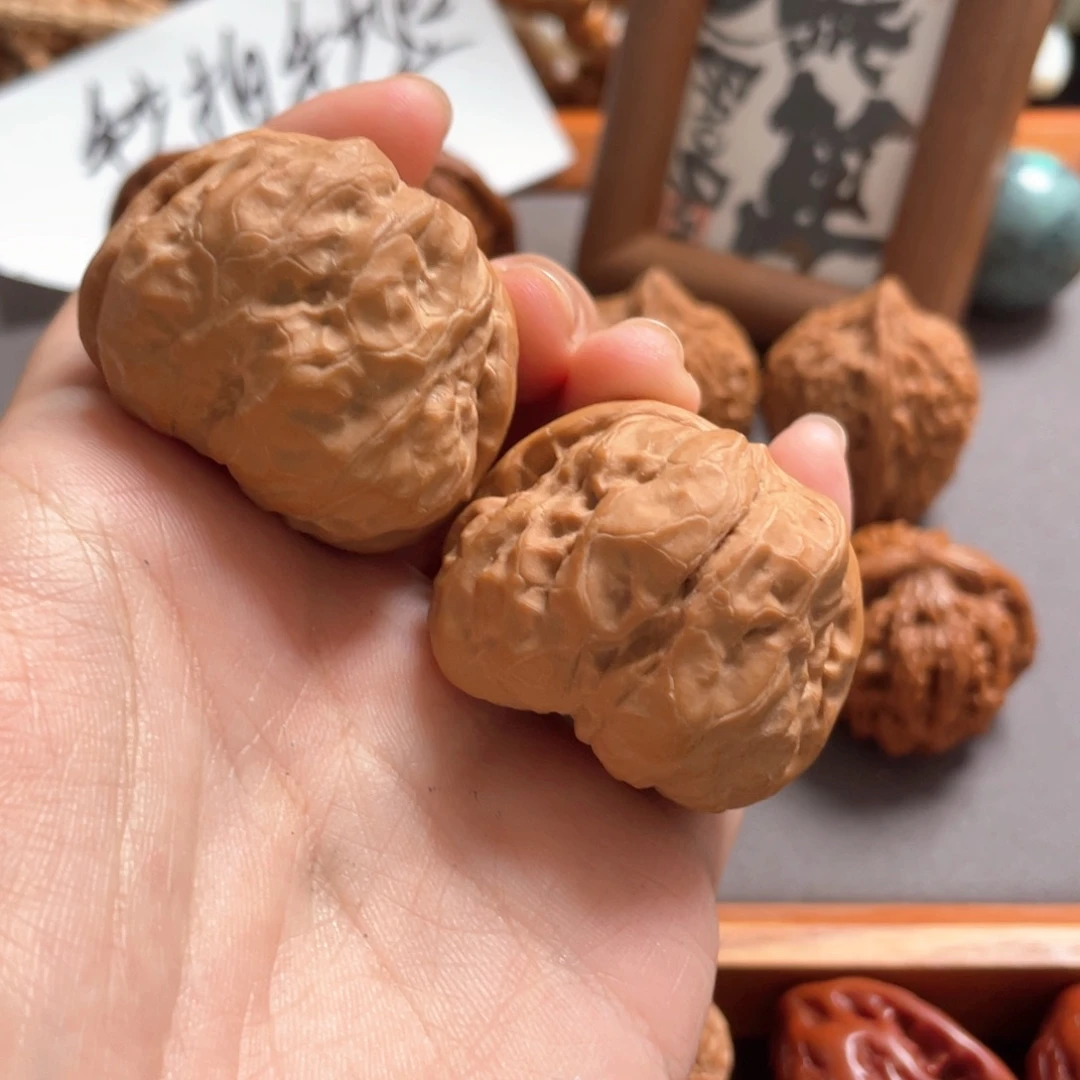 文玩核桃吊坠蛤蟆头39+有修
