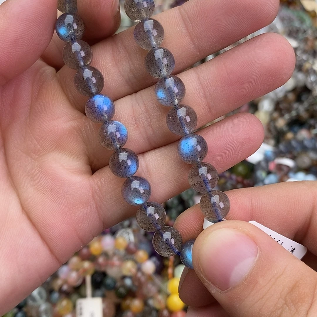 拉长石手链未镶嵌手链