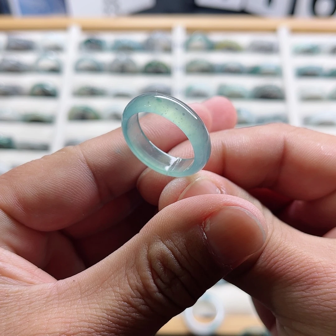 翡翠戒指未镶嵌圈口21