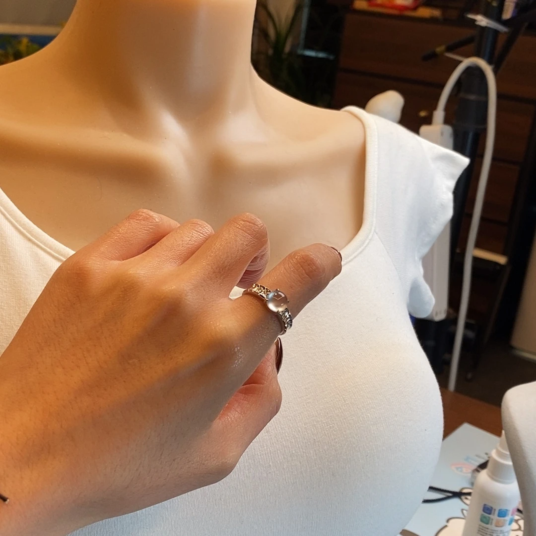 翡翠18K金镶嵌吊坠(赠链)天然缅甸翡翠戒指