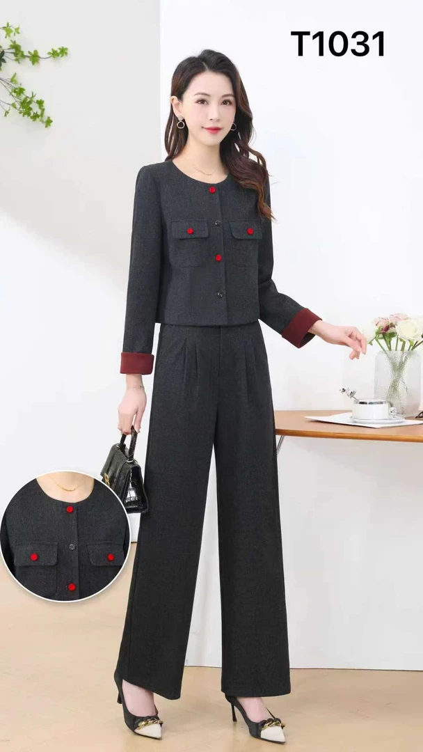 【YY769】轻职风休闲套装时尚韩系两件套