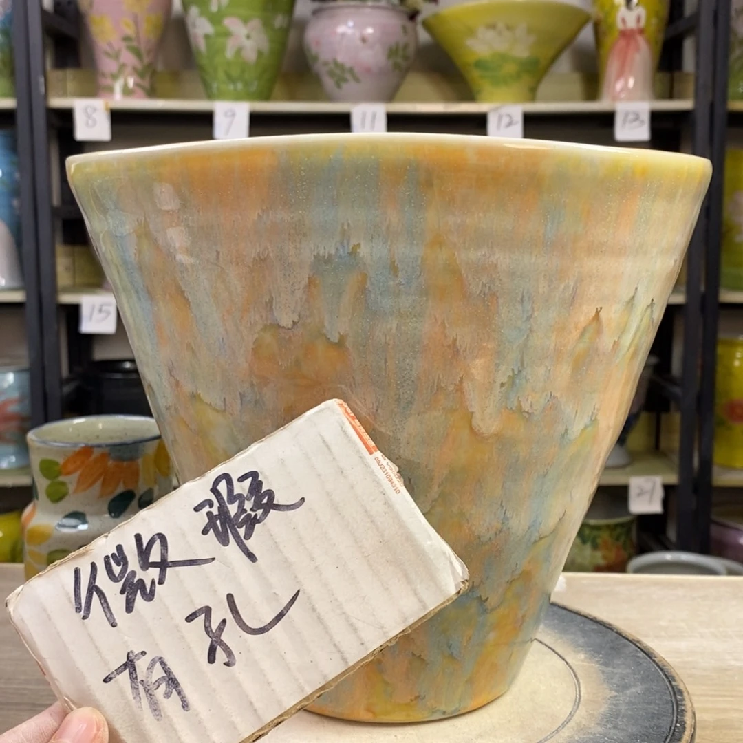 景德镇手工手绘陶瓷花盆