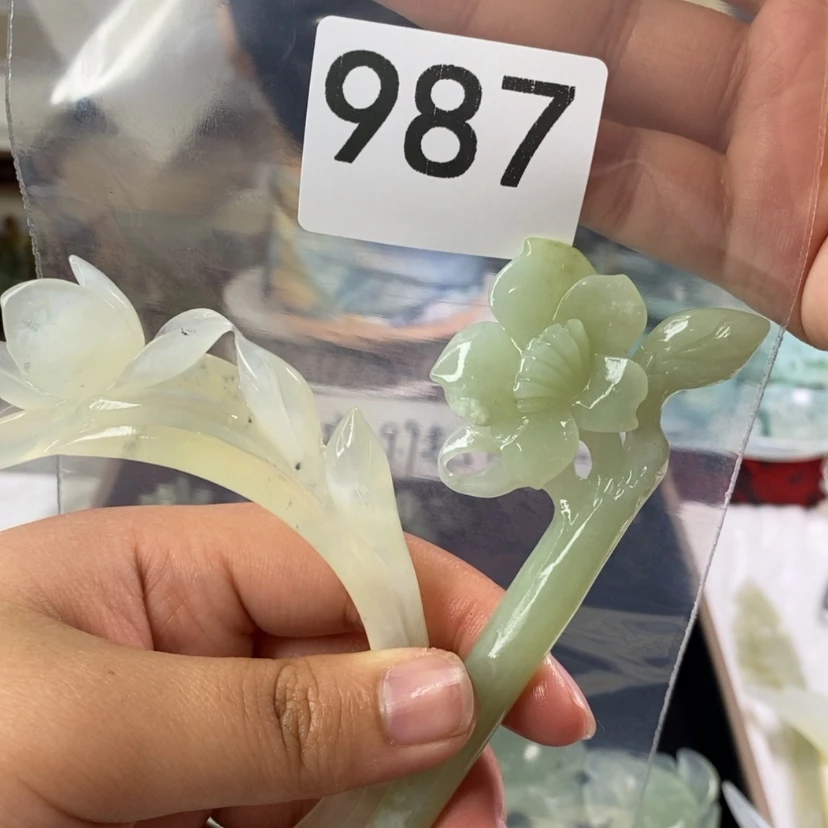 【闪购商品】岫玉发饰未镶嵌I****7发簪