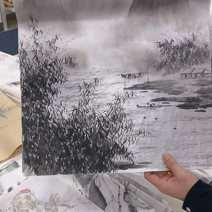 国画纯手绘字画宣纸