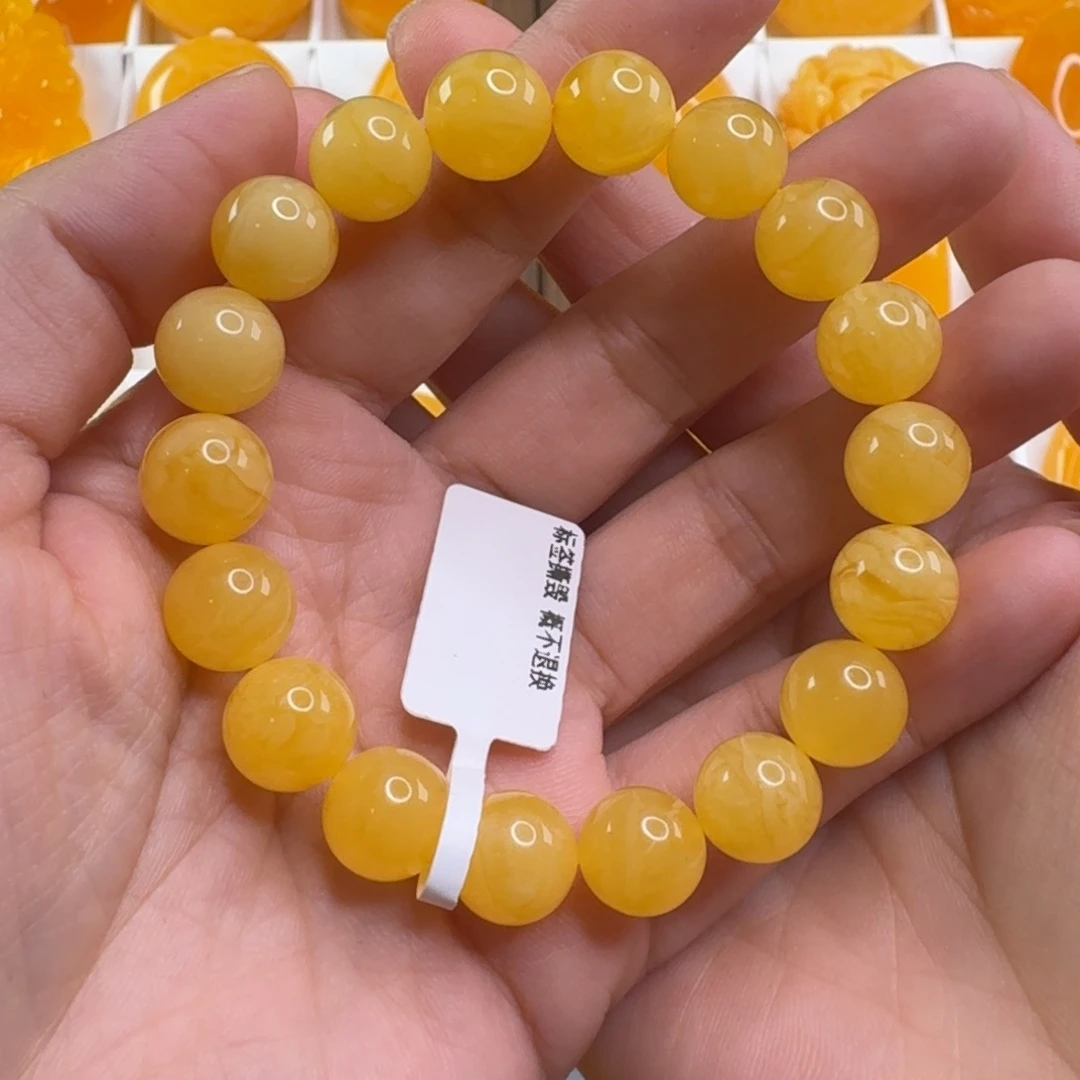 蜜蜡毛衣链未镶嵌