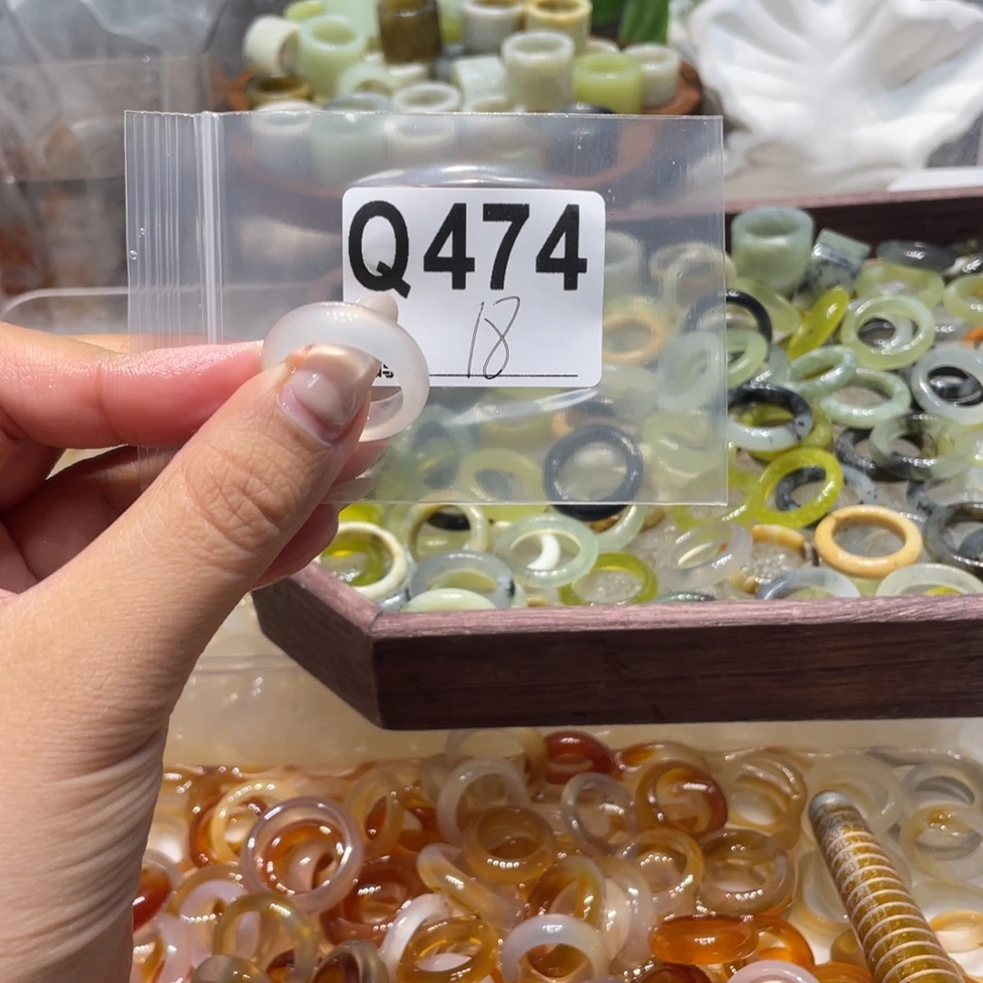 玛瑙/玉髓未镶嵌戒指474