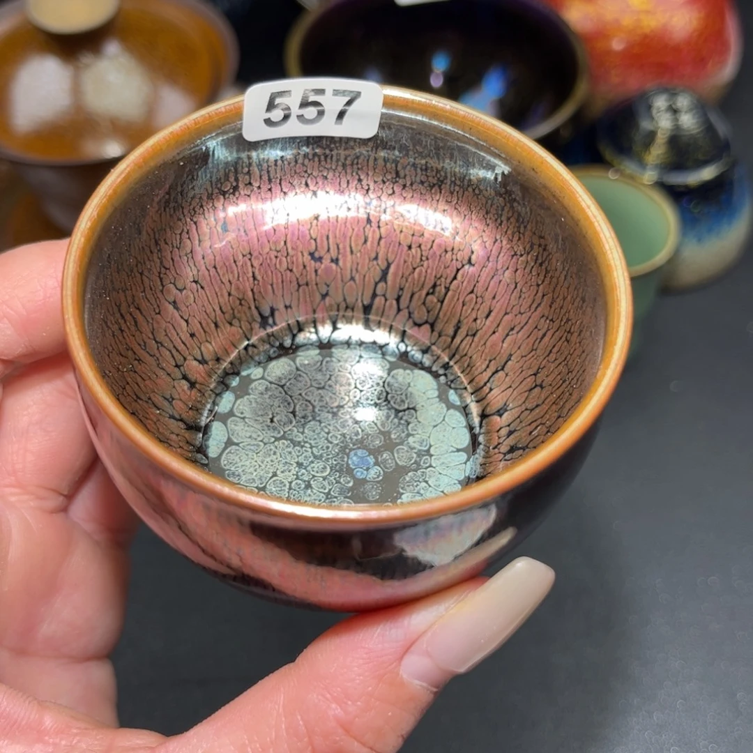 茶盏557 建盏单盏放大漏……