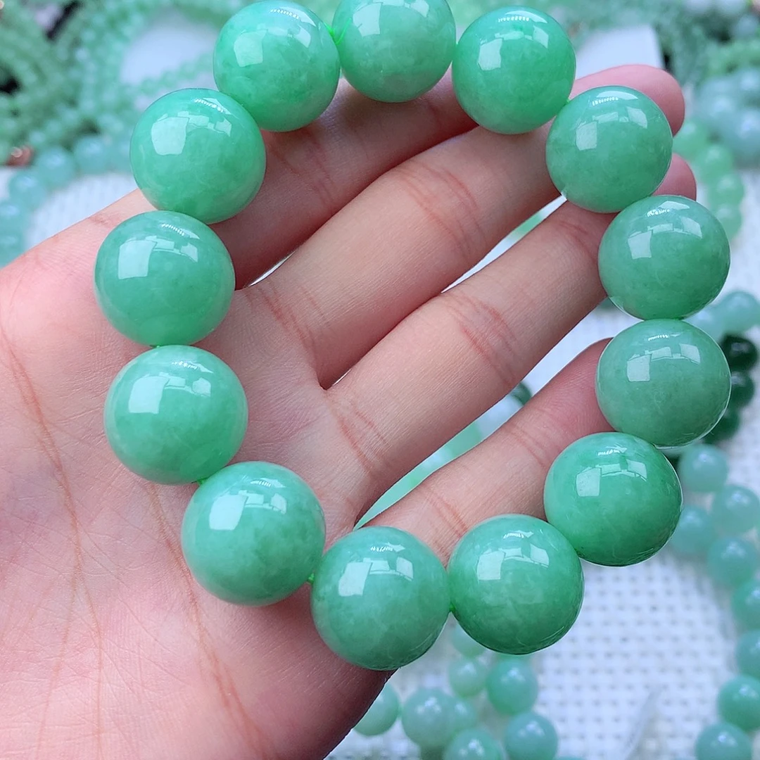 翡翠未镶嵌毛衣链卡17.7