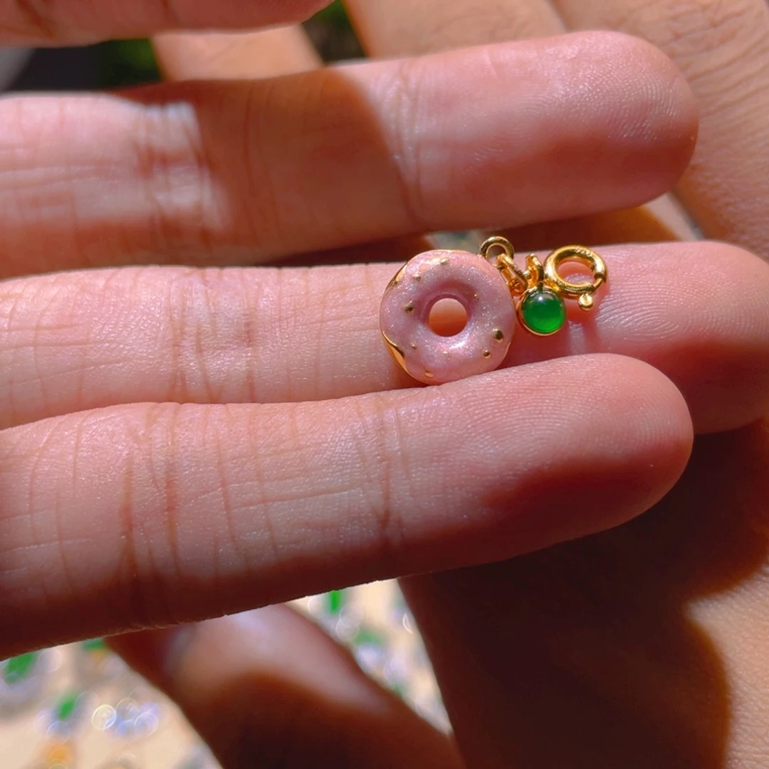 翡翠银S925镶嵌吊坠(不含链)