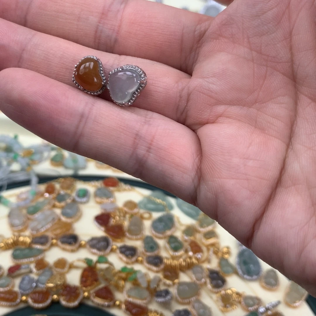 翡翠银S925镶嵌颈饰