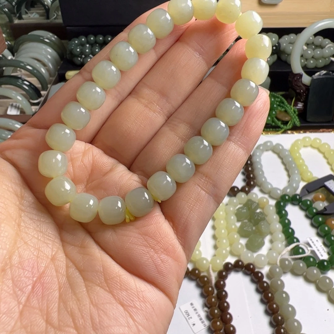 和田玉未镶嵌手链