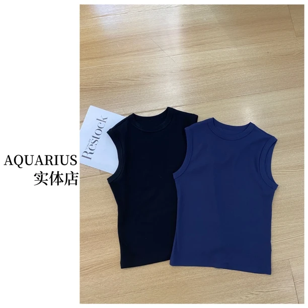 【AQUARIUS 】（人手两件）韩系圆领背心上衣11002