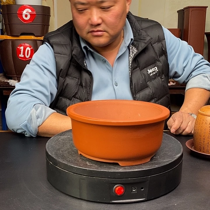 紫砂花盆货号一只WP30