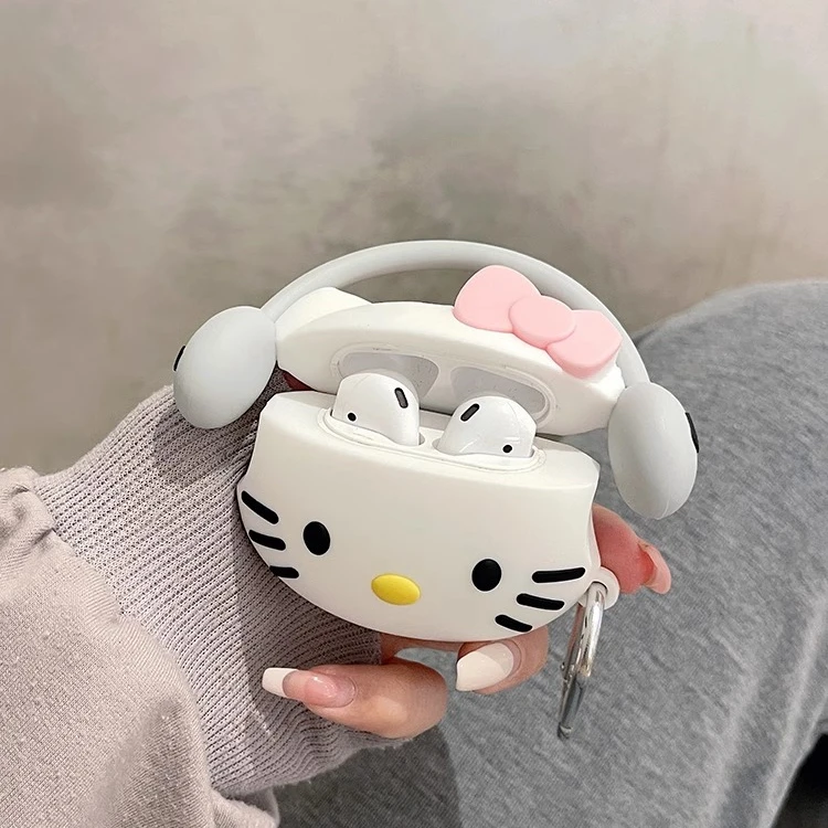 IJIJ 可爱卡通凯蒂猫Airpods3耳机保护壳套pro2三代新款适用Airpo