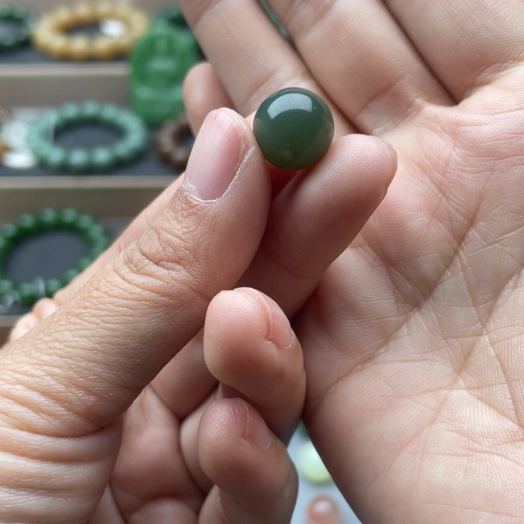 和田玉未镶嵌手链12碧玉