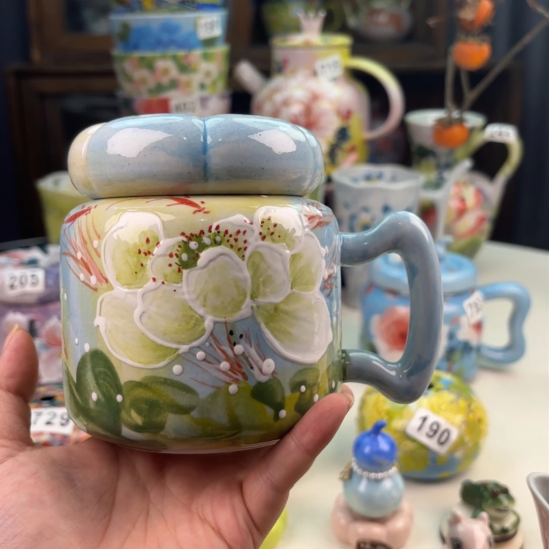 景德镇手绘高温釉下彩陶瓷茶具