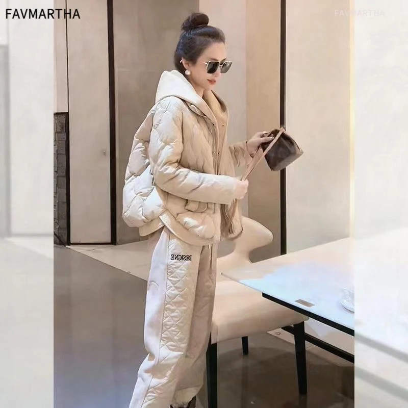 韩版冬季宽松棉服女2025新款小个子羽绒棉衣女假两件连帽棉袄外套