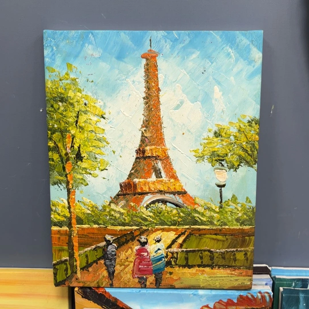 手工手绘精品油画20+25厘米