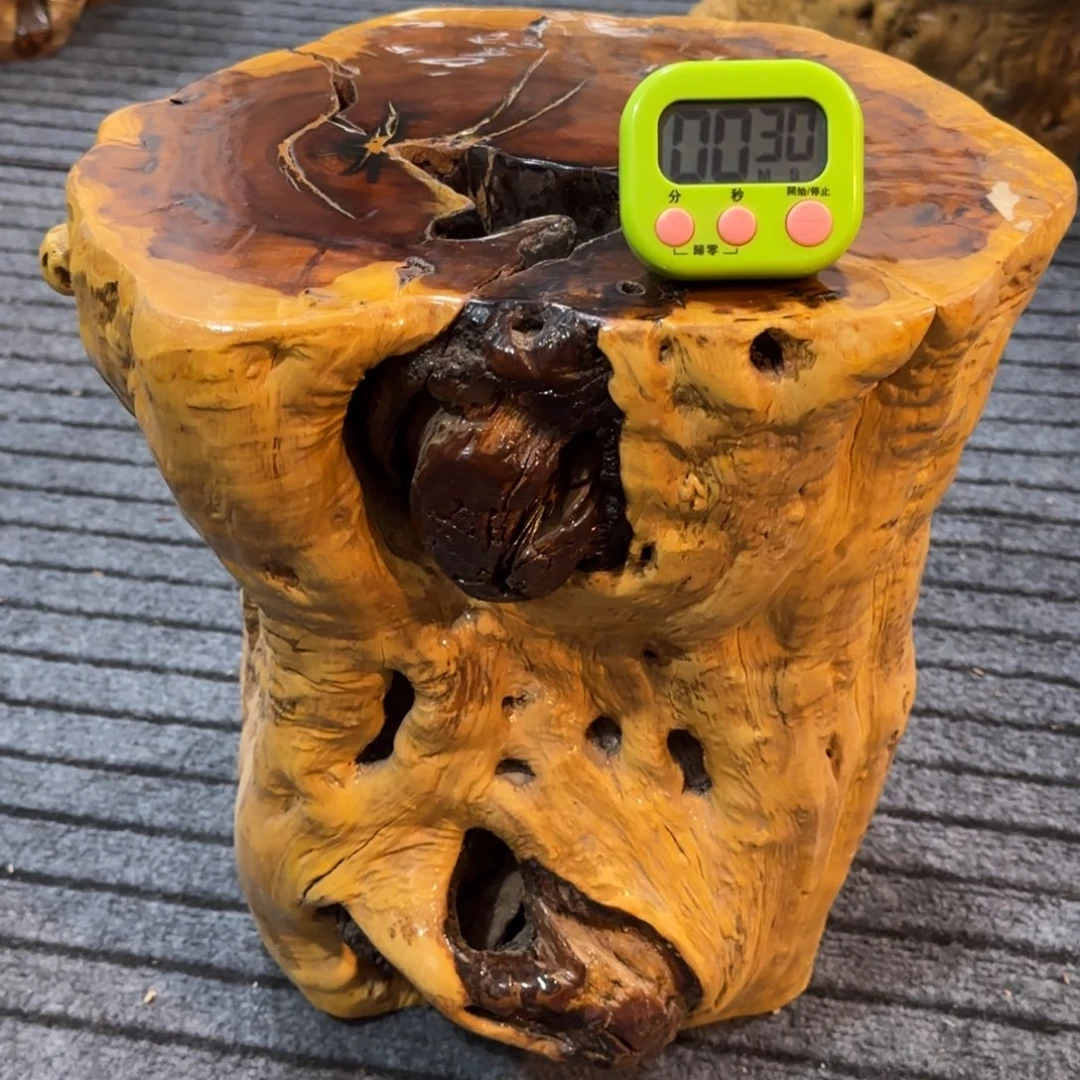 闫***理百年鸡心枣木手工雕刻