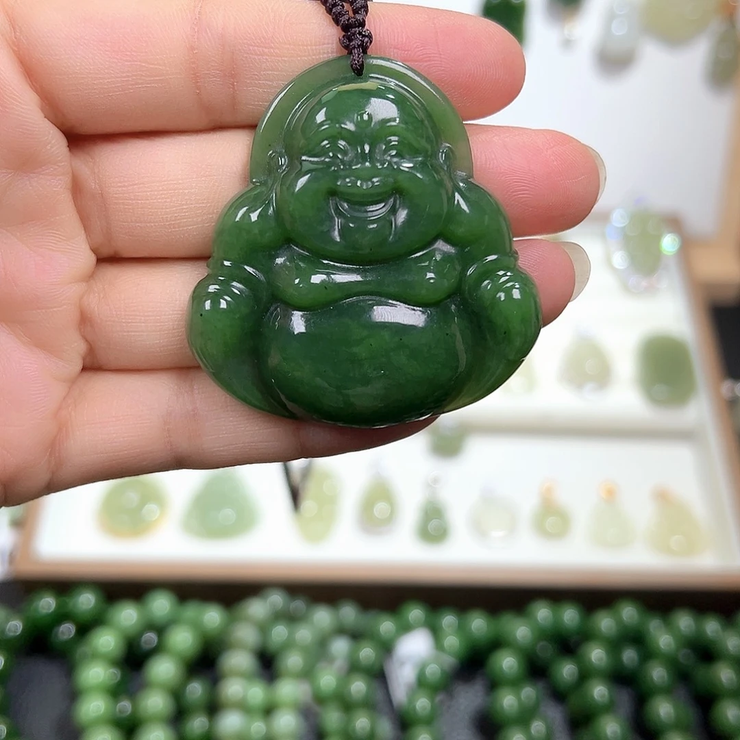 和田玉(碧玉)未镶嵌颈饰