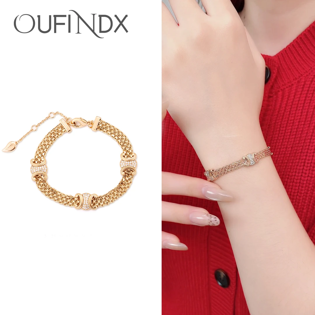 CZ 法★【限量高定】设计师款凯旋门手链~8852