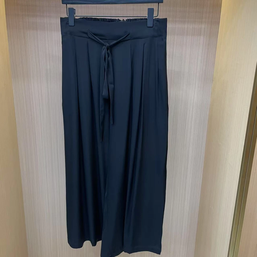 【LJWM】桑蚕丝休闲阔腿裤 2159