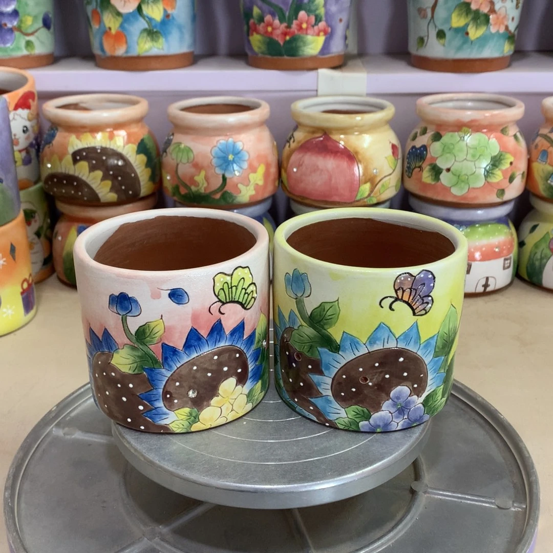 福利花盆，手绘花盆