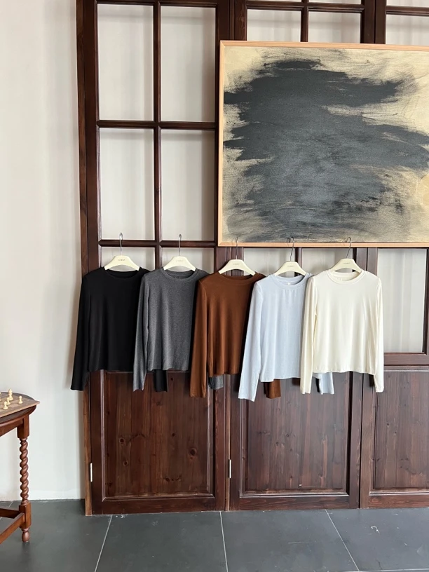 【赵小小&实穿主“衣”】7305 秋季羊毛高品质舒适亲肤长袖打底衫上衣