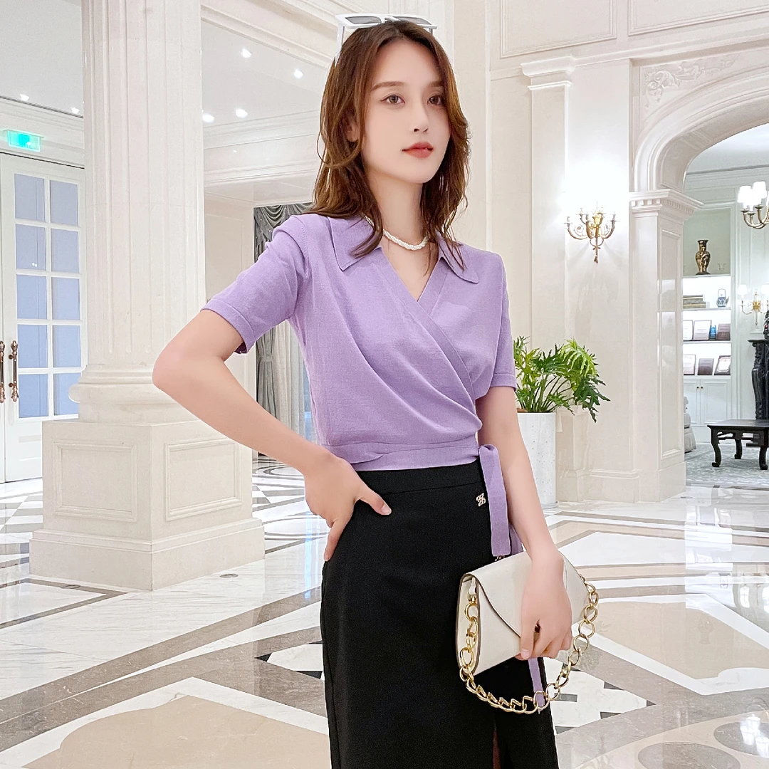 茜舞针织开衫女2025时尚百搭设计感上衣【22F006】