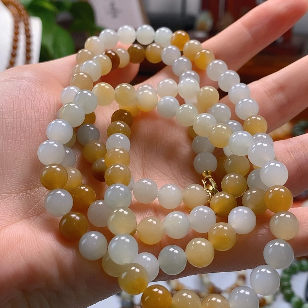 和田玉手串未镶嵌