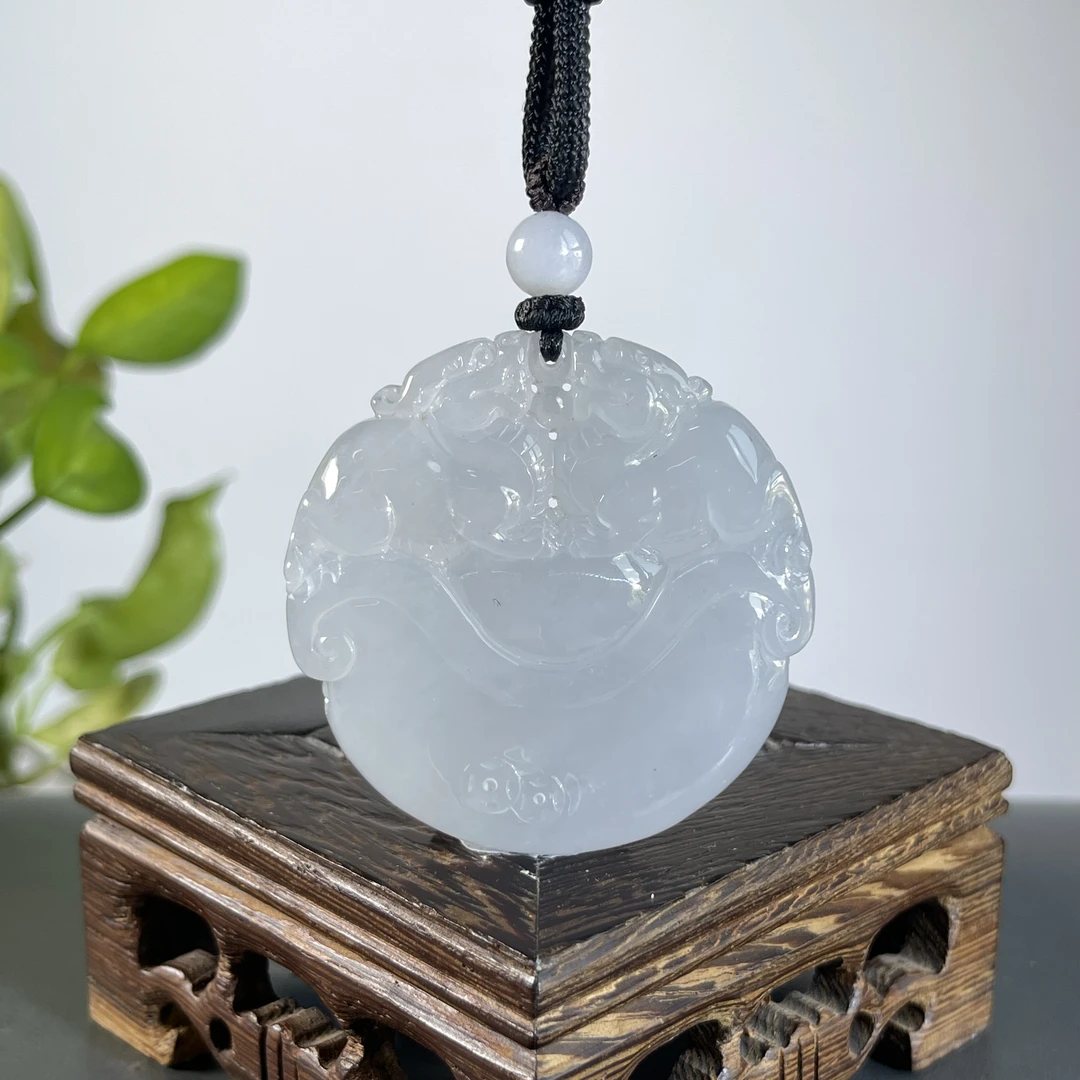 JGB05-157  天然缅甸A货翡翠  财源广进