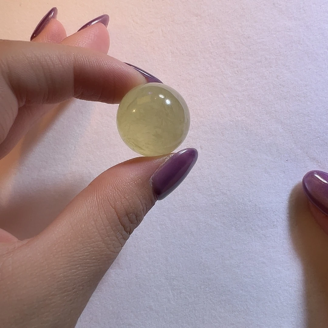 未镶嵌锂辉石单珠22咪冰透猫眼绿锂辉收藏级单珠