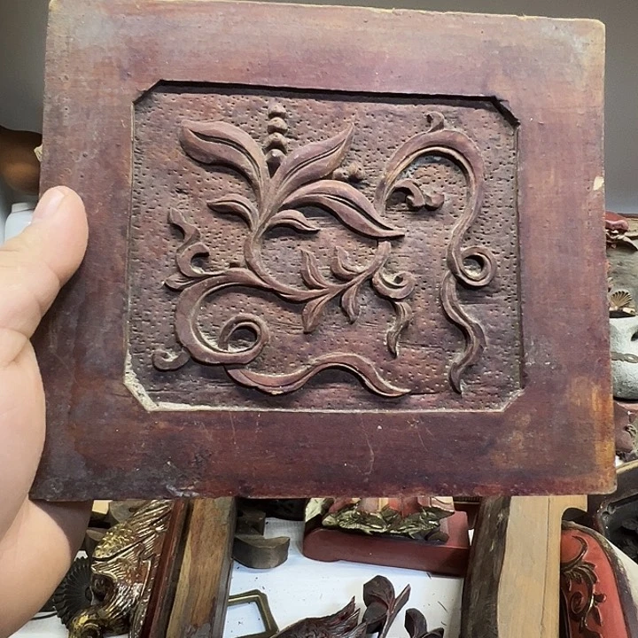 木（非红木类）y***o木雕花卉一片