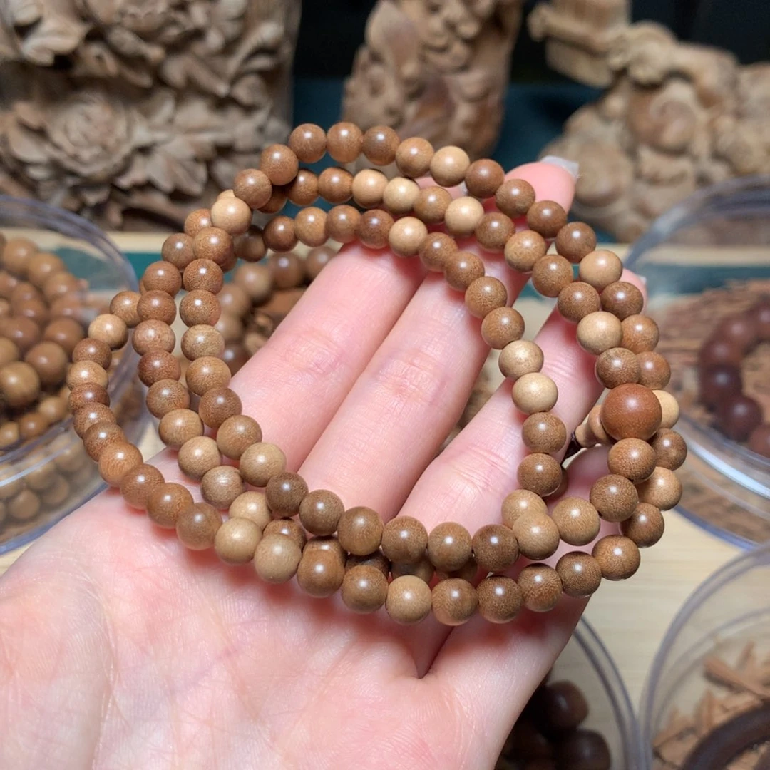 檀香木手串/手链迈索尔老山檀枯枝6微瑕