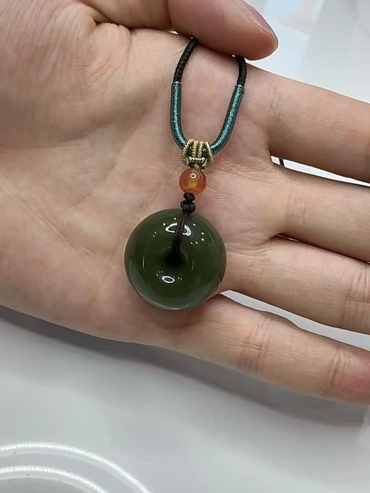 非金属珐琅吊坠 墨绿色吊坠