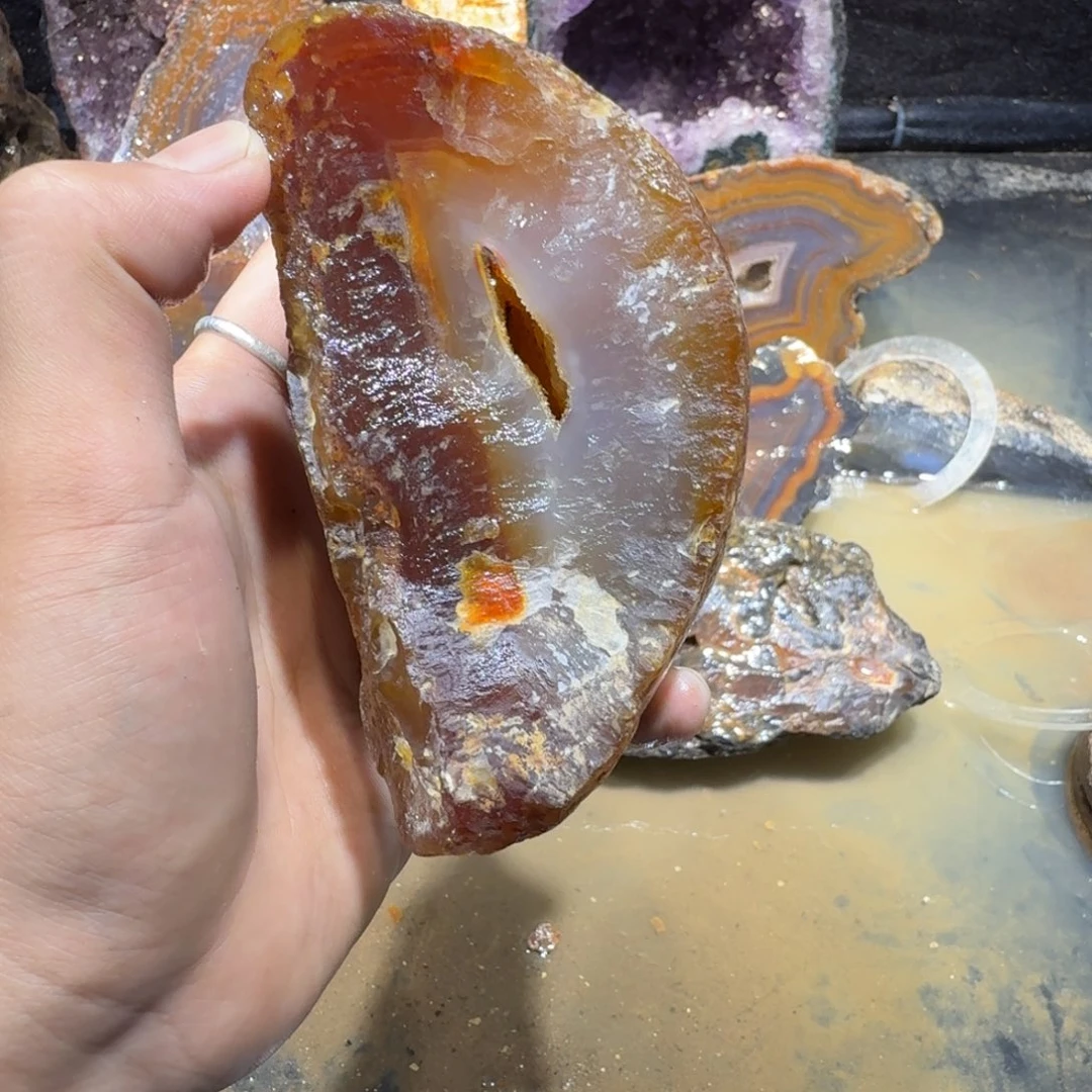 未镶嵌玛瑙/玉髓珠宝半成品