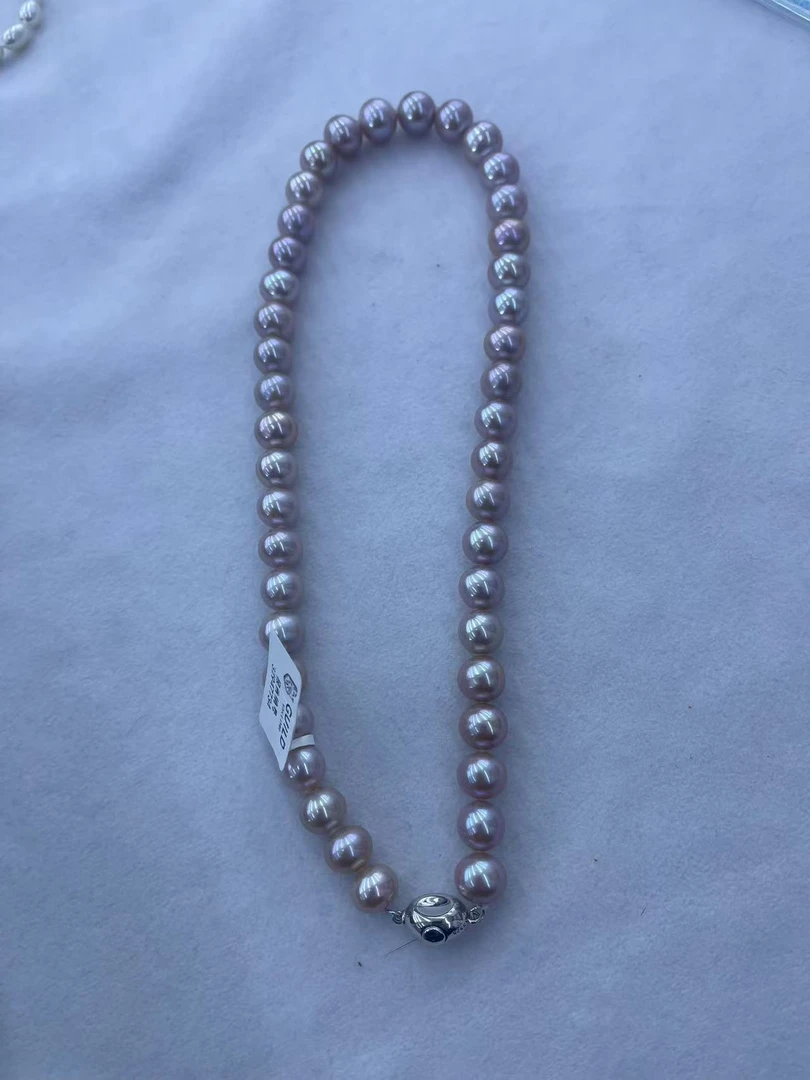 “吉尔德紫珠”项链 9-10mm S925银