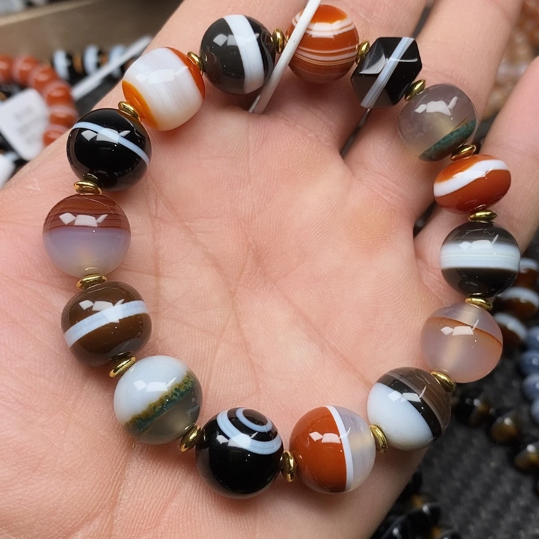 玛瑙/玉髓未镶嵌手链