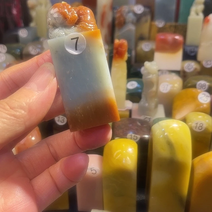 巴林石印石云南天青