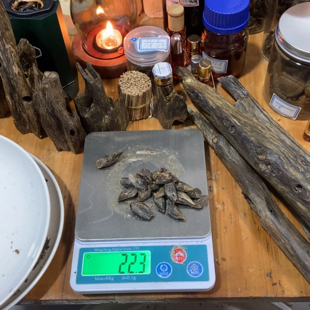 沉香碎屑沉香木用****5奇楠沉香树钉22.3克