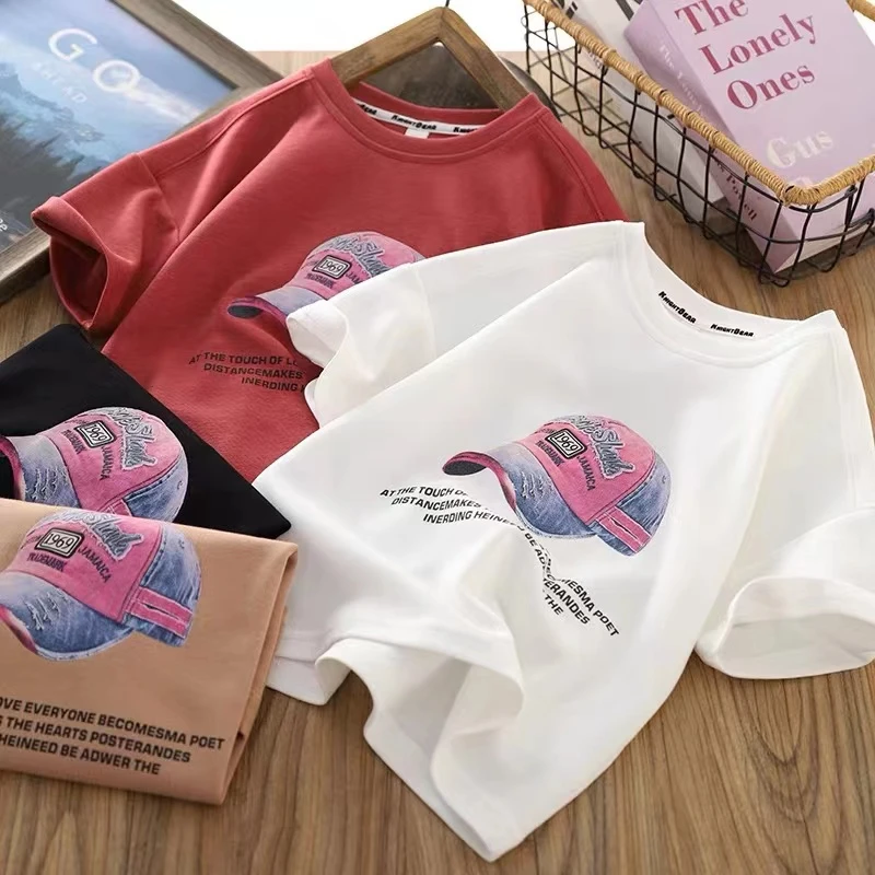 上新～街头帽子-潮牌纯棉T恤中大童