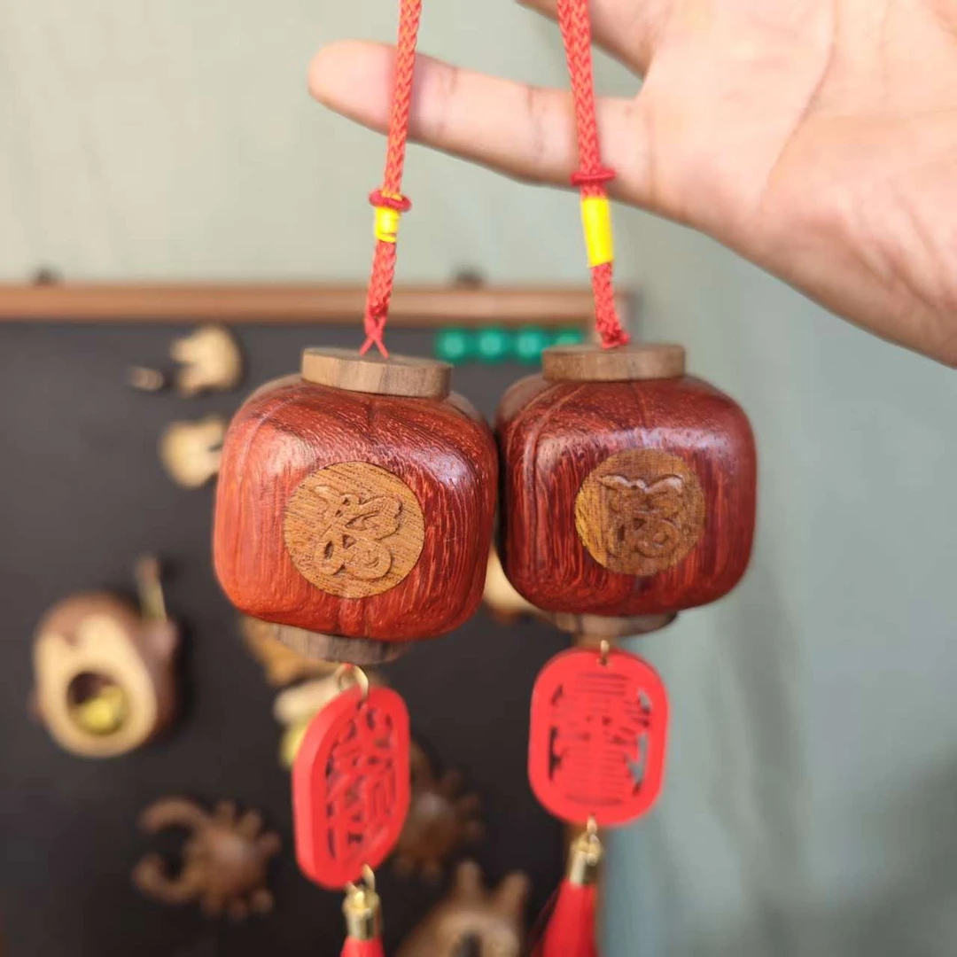 实木小灯笼送礼香薰摆件喜庆